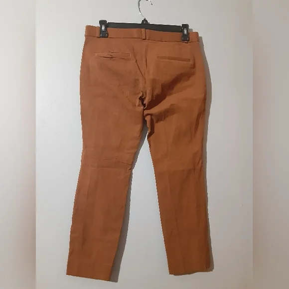Banana Republic Copper Tan Sloan Pants Women's Size 4 Cropped Ankle - Picture 5 of 6
